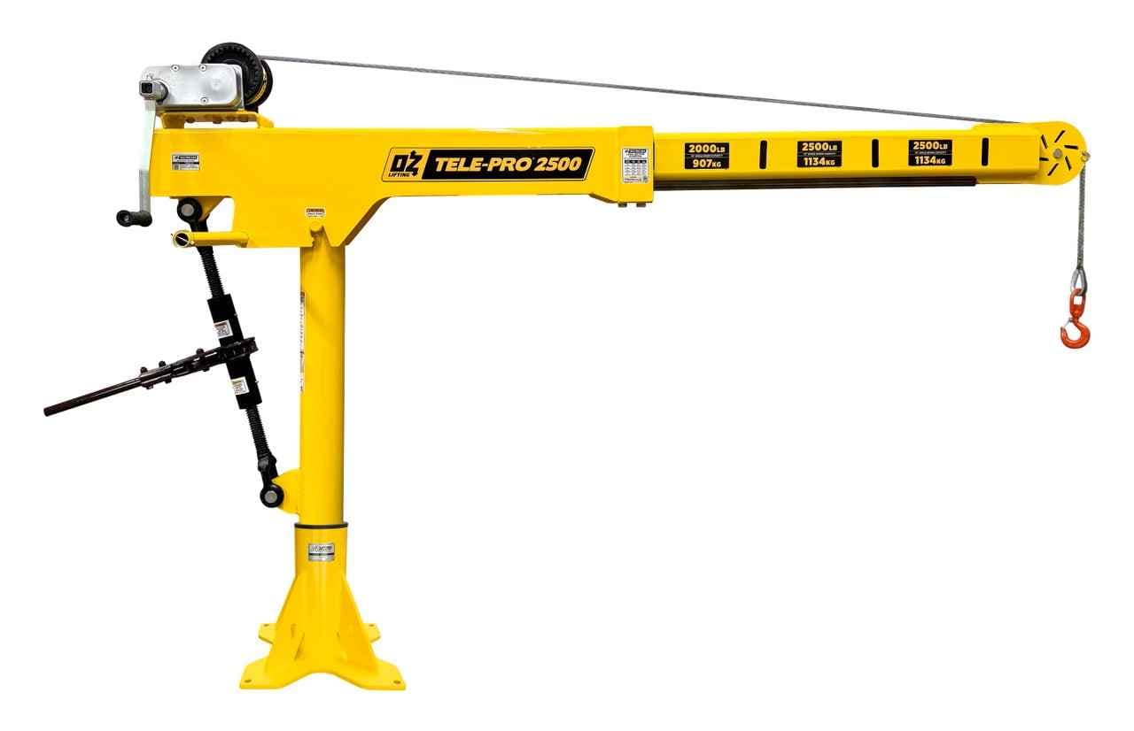 OZ Lifting Unveils Enhanced Tele-Pro Davit Crane Line With Five Key Improvements