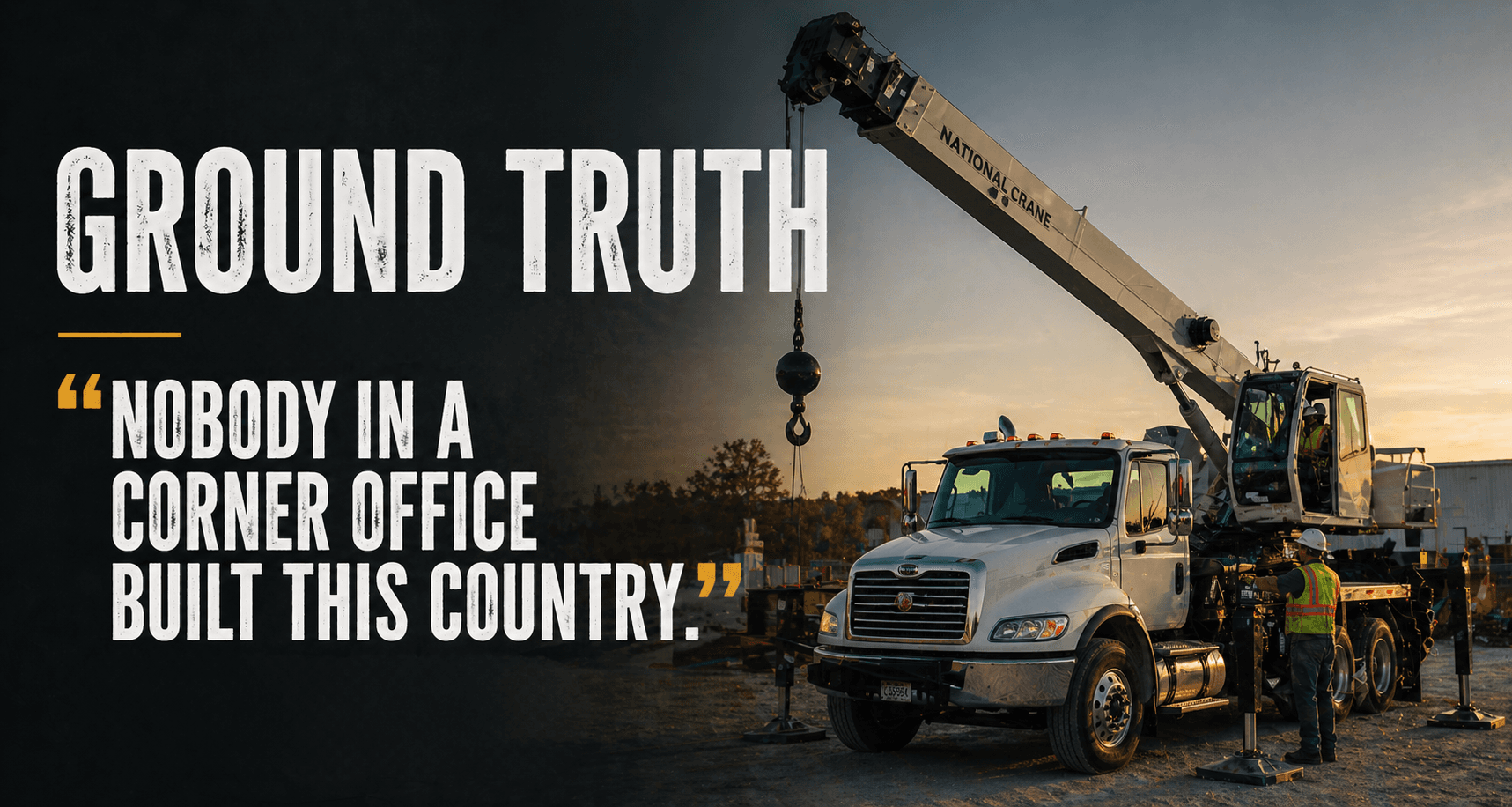 “Nobody in a Corner Office Built This Country.”